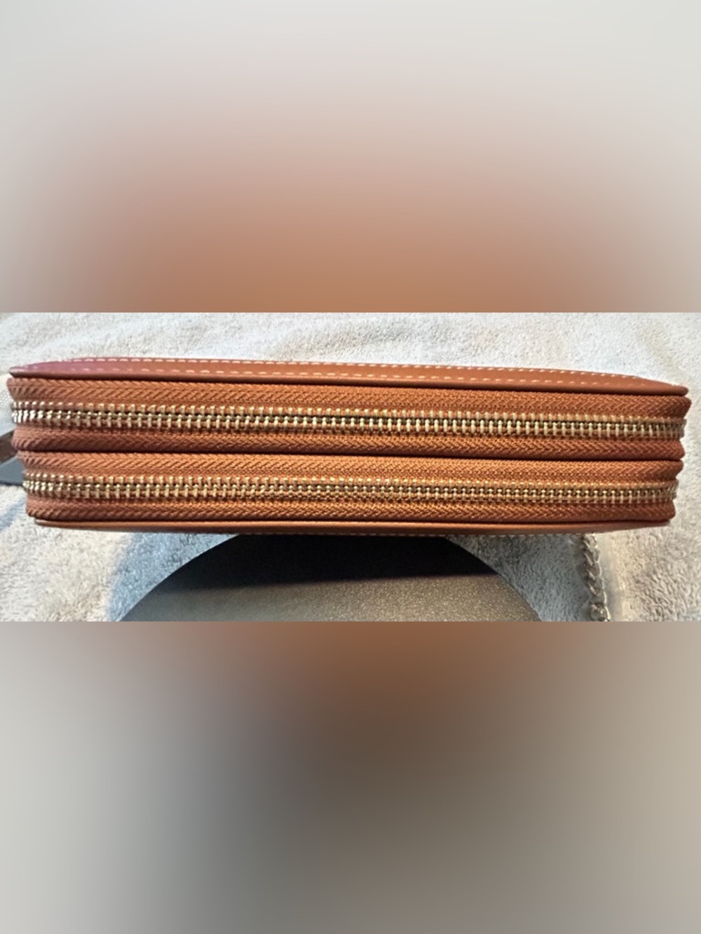 TRUE RELIGION DENIM CROSSBODY/WRISTLET/WALLET, LEATHER TRIM, NEW W/ TAGS! - Picture 6 of 14
